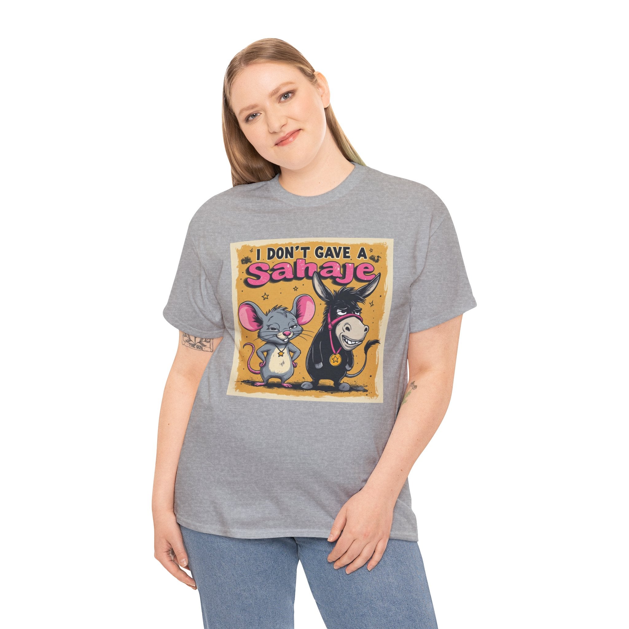 I Don't Give A Snair! Tee — Funny Mouse & Cat Graphic T-Shirt