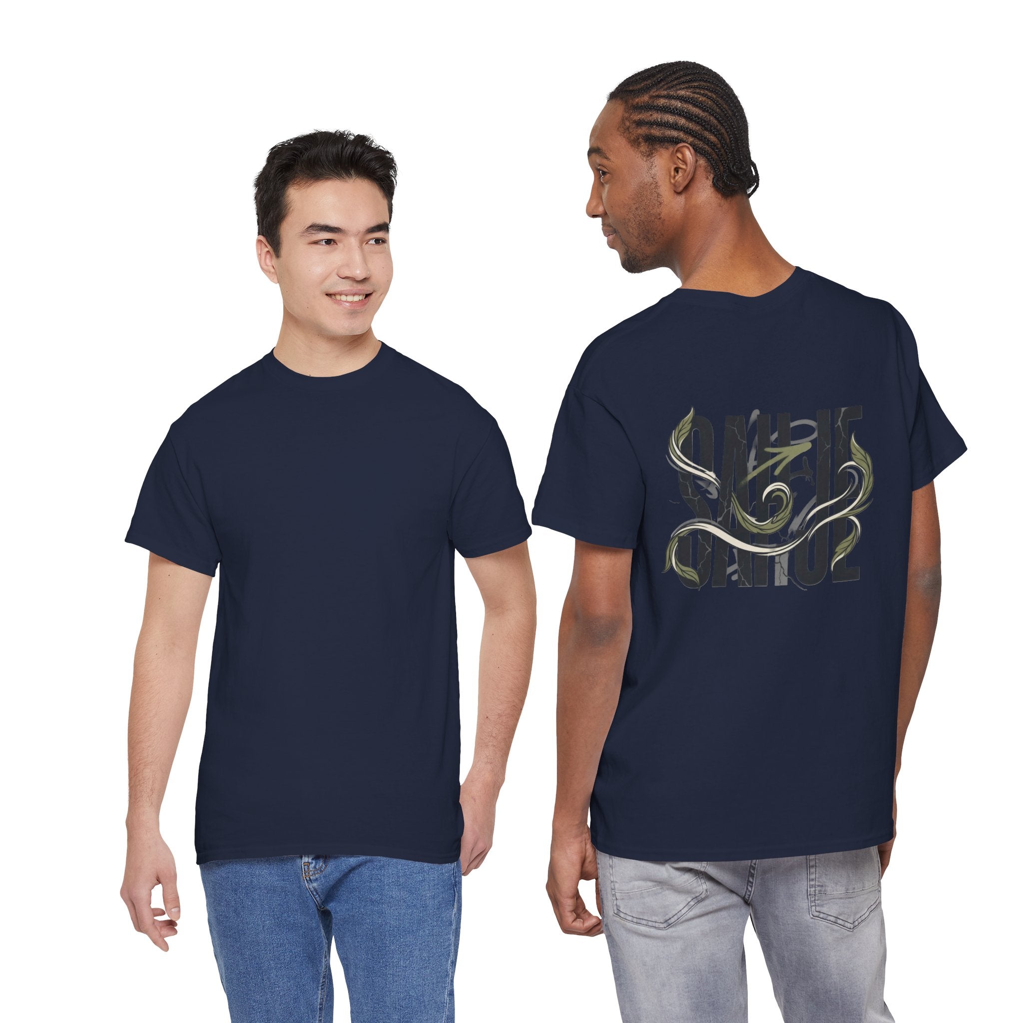 Graphic Tee — 'Savage' Typography with Snake Accent
