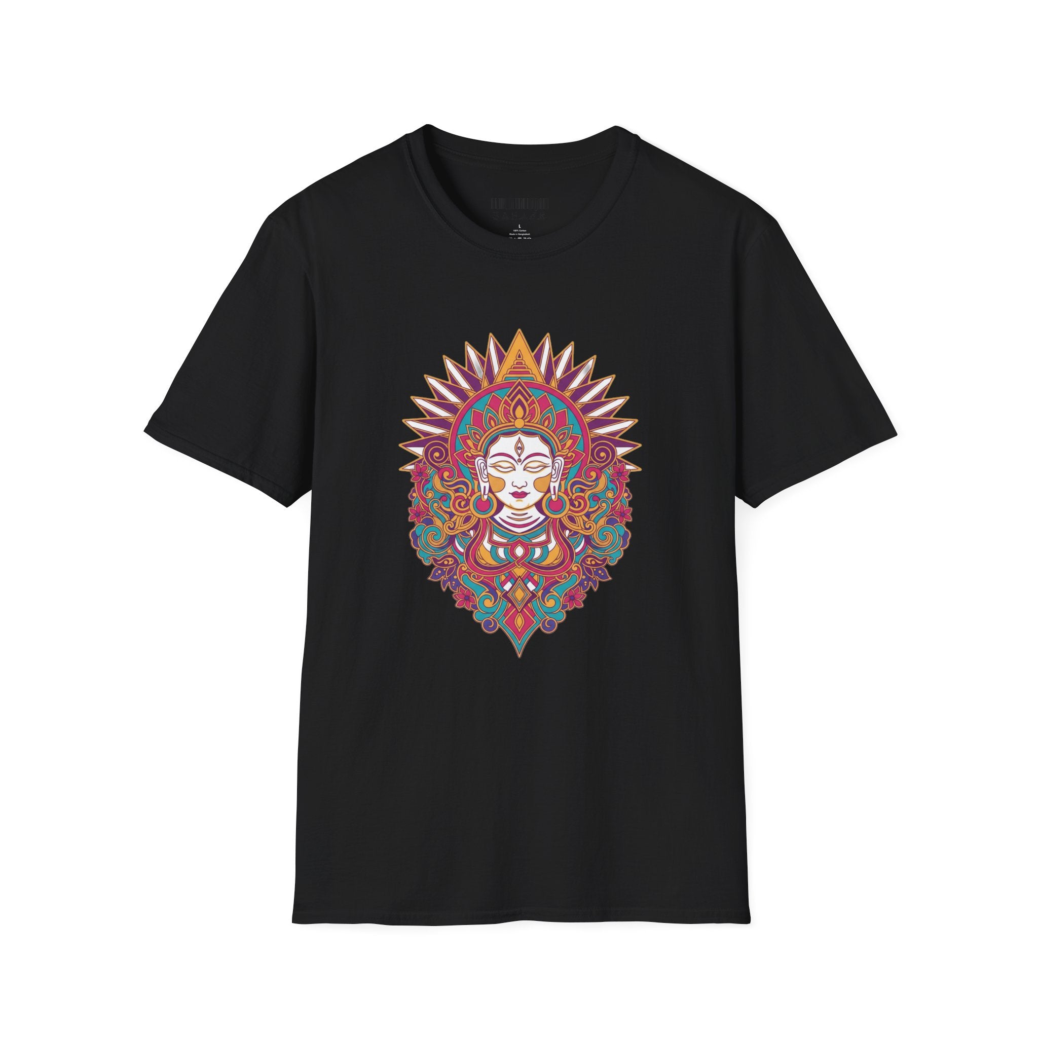 Mystic Goddess Mandala T-Shirt — Colorful Boho Spiritual Tee