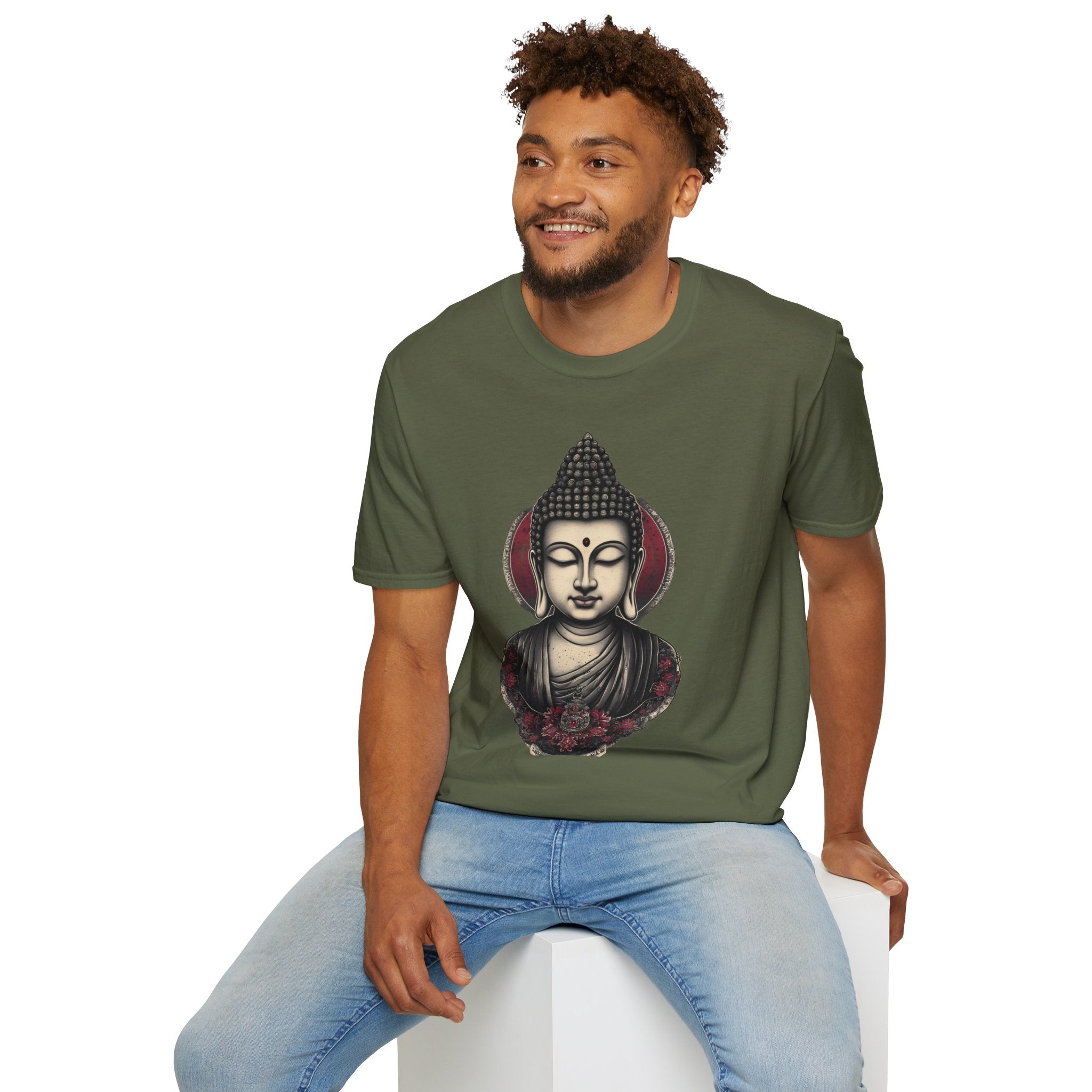 Buddha Portrait T-Shirt — Zen Meditation Graphic Tee