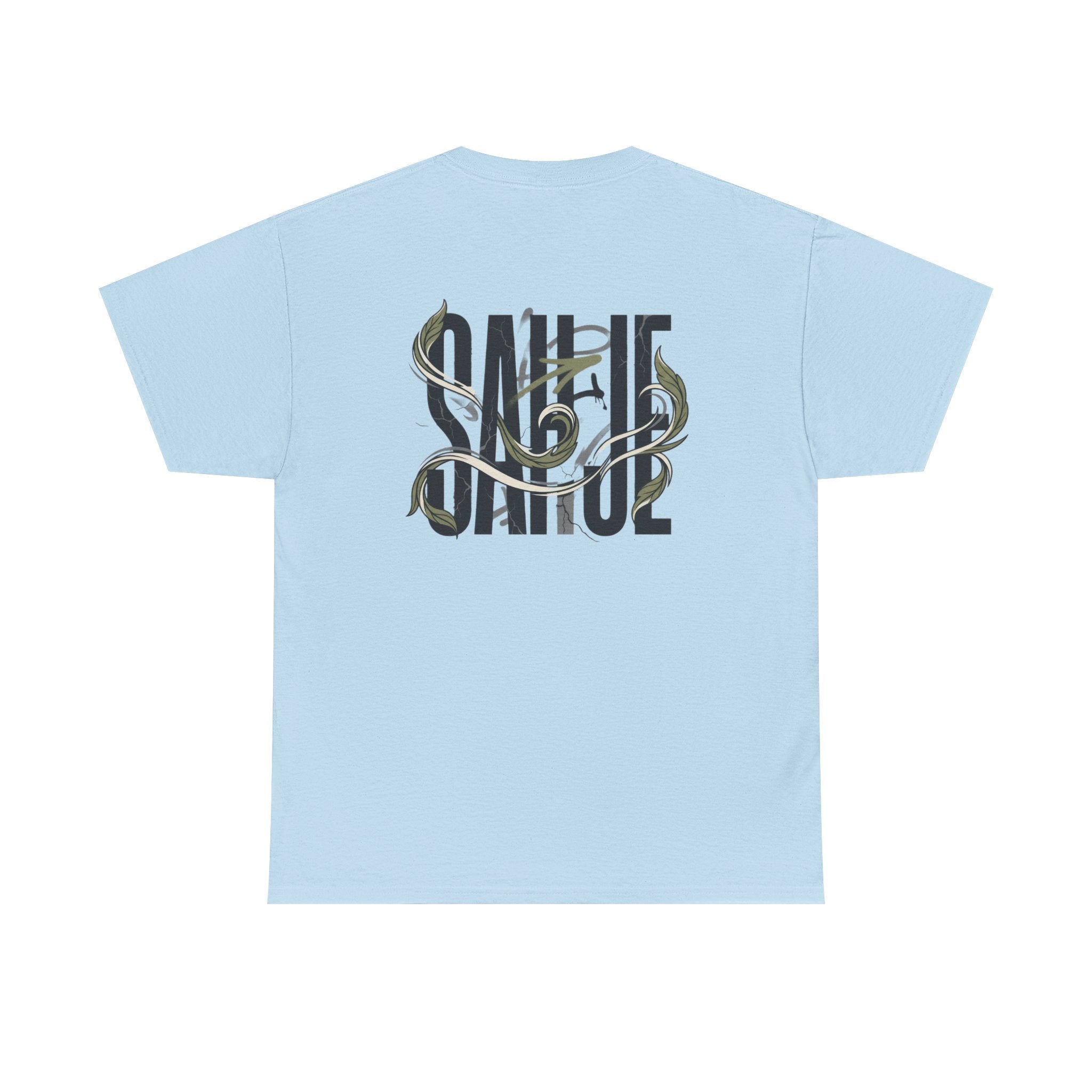 Graphic Tee — 'Savage' Typography with Snake Accent