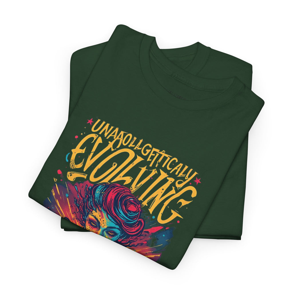 Evolving Alien Graphic Tee — "Unnaturally Evolving" Sci‑Fi Art T-Shirt