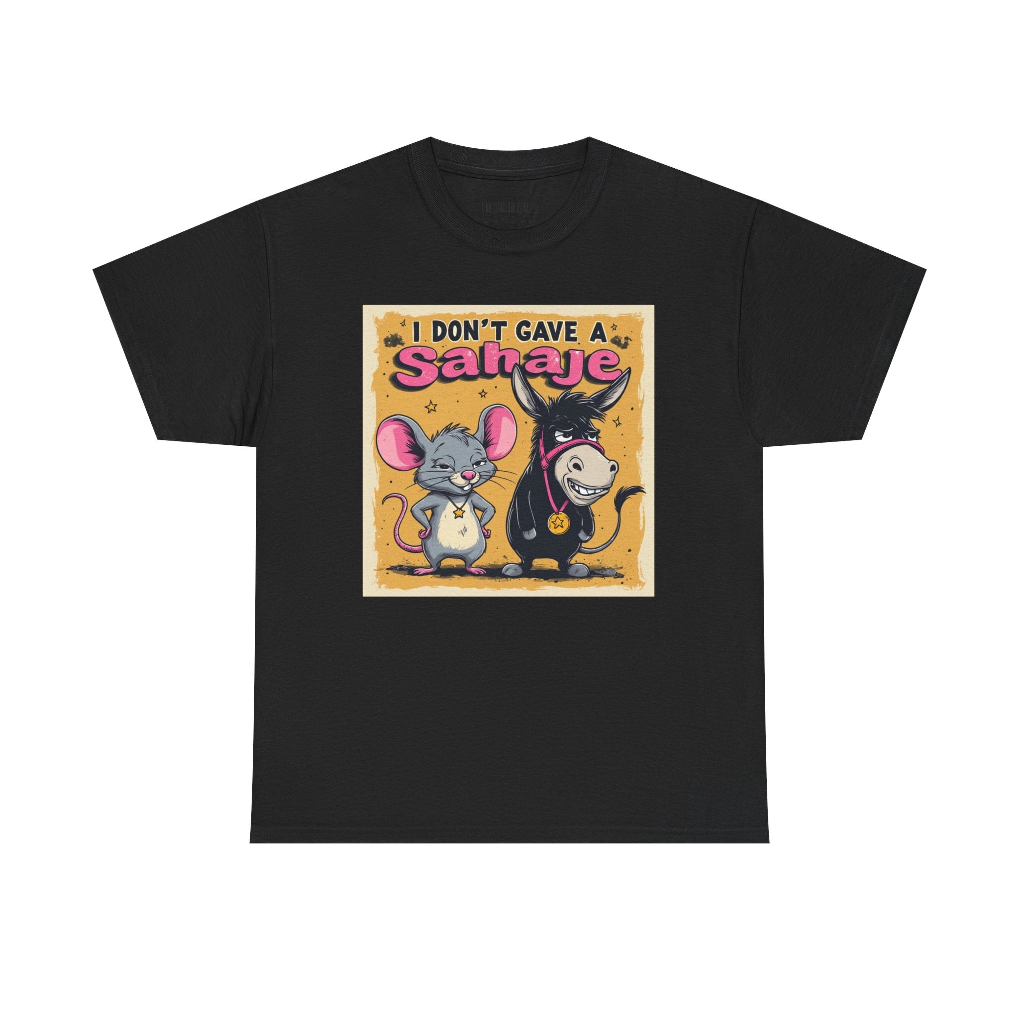 I Don't Give A Snair! Tee — Funny Mouse & Cat Graphic T-Shirt