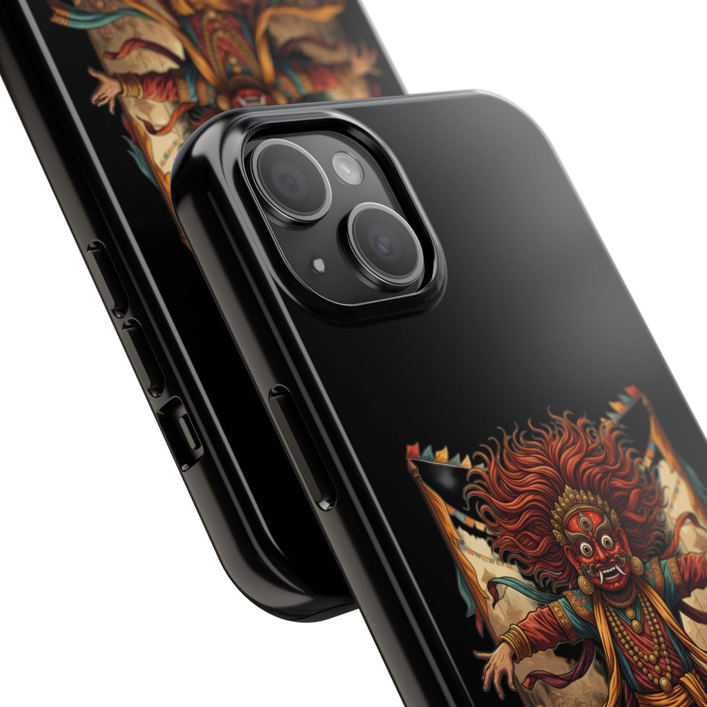 Tibetan Demon Dance Tough Phone Case — Bold Mythic Protective Cover