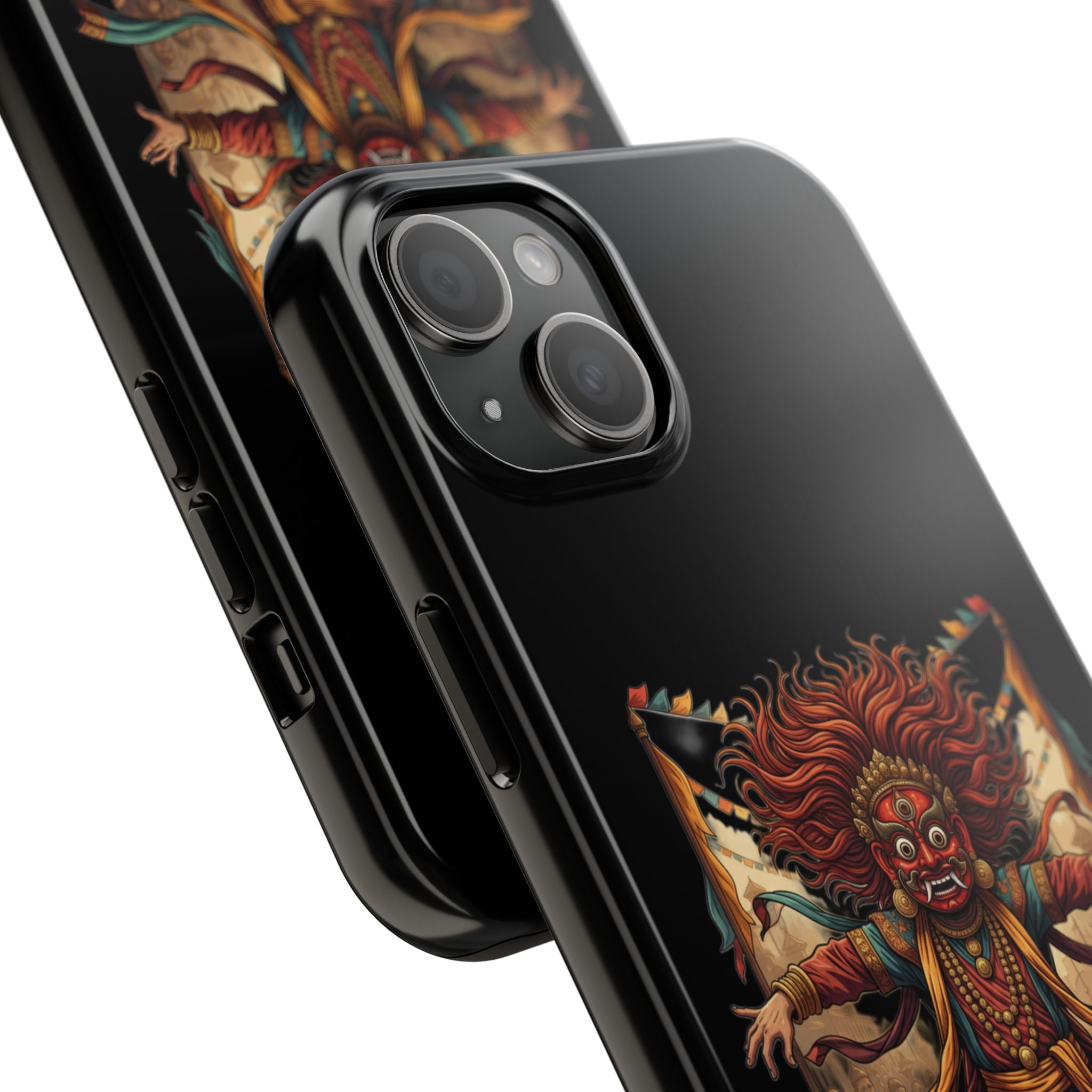 Tibetan Demon Dance Tough Phone Case — Bold Mythic Protective Cover