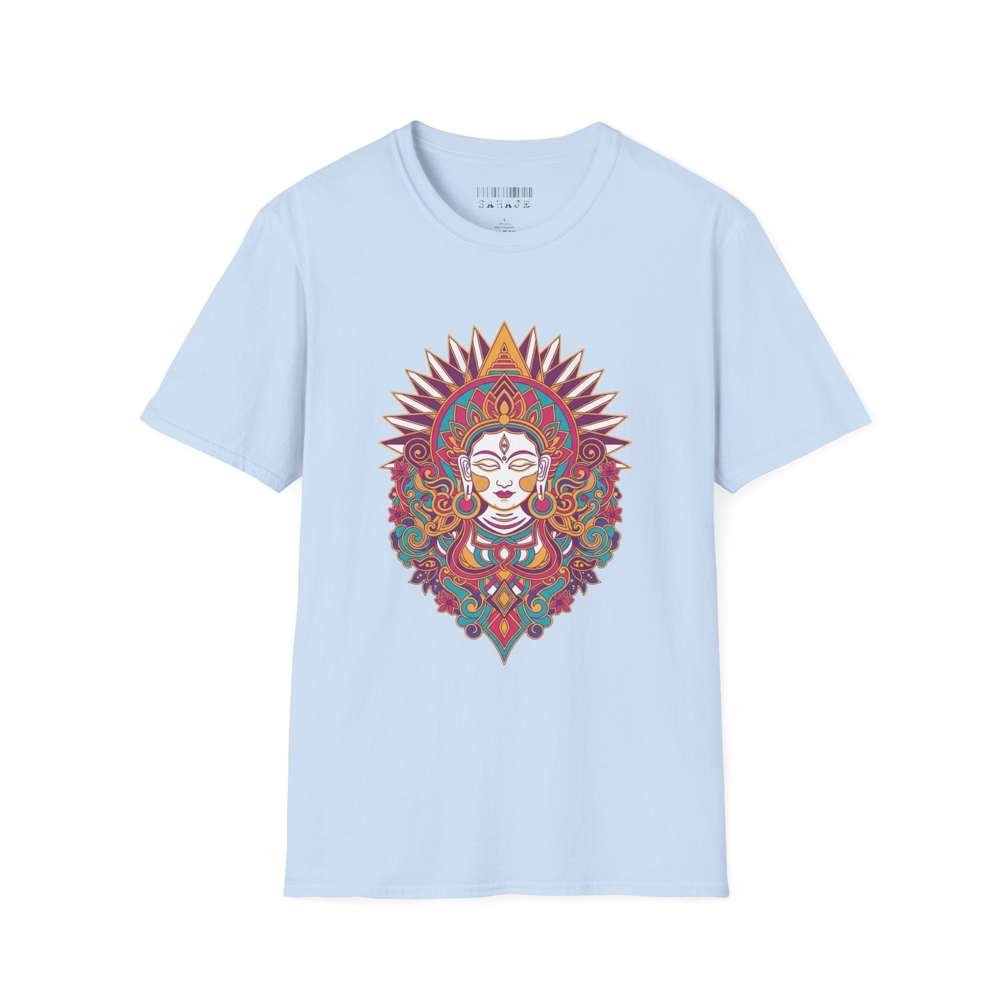 Mandala Goddess T-Shirt — Colorful Floral Spiritual Tee