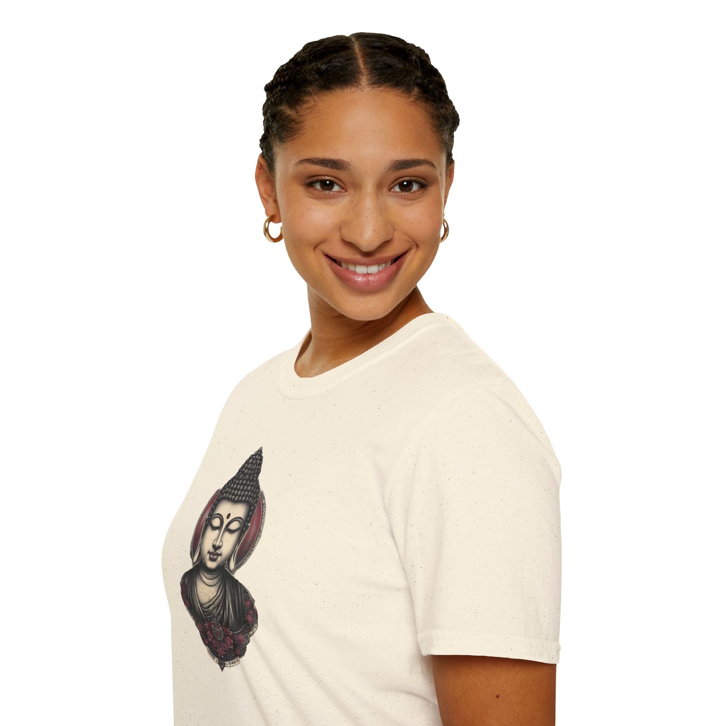 Buddha Portrait Tee — Zen Meditation Graphic T-Shirt