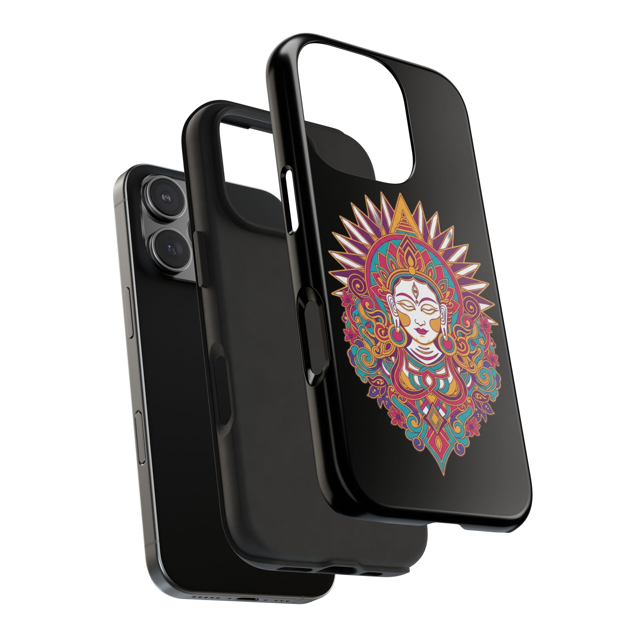 Buddha Mandala Tough Phone Case — Protective Spiritual iPhone Cover