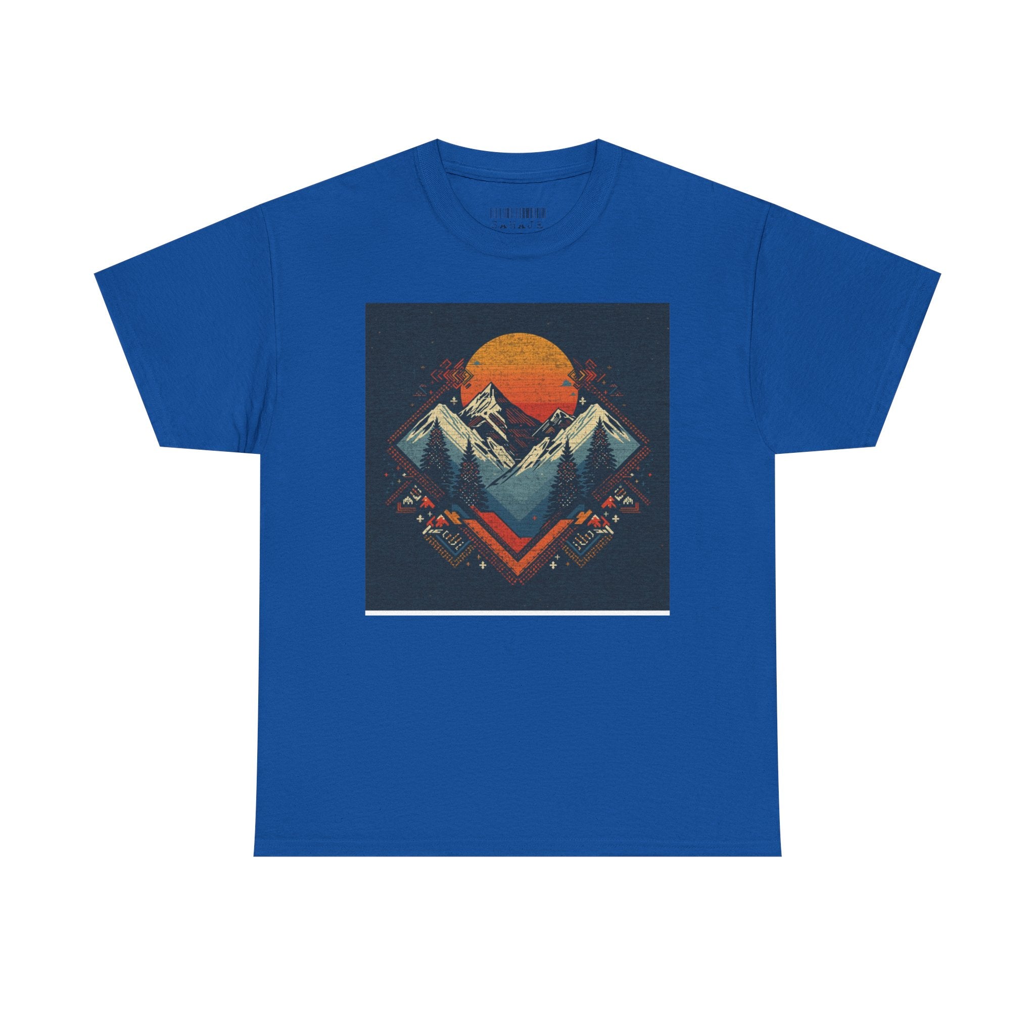 Mountain Sunset Graphic Tee — Vintage Retro Outdoor Nature T-Shirt