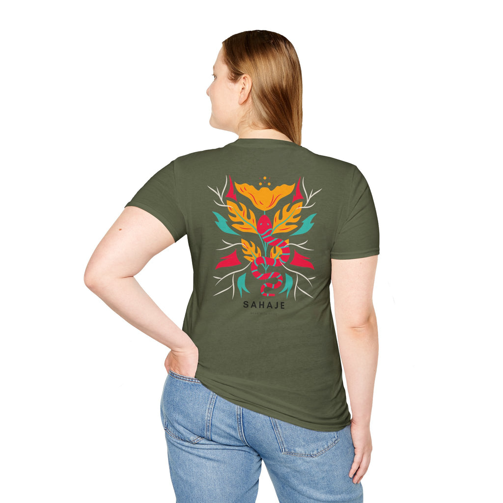 Sahaje Floral Serpent T-Shirt
