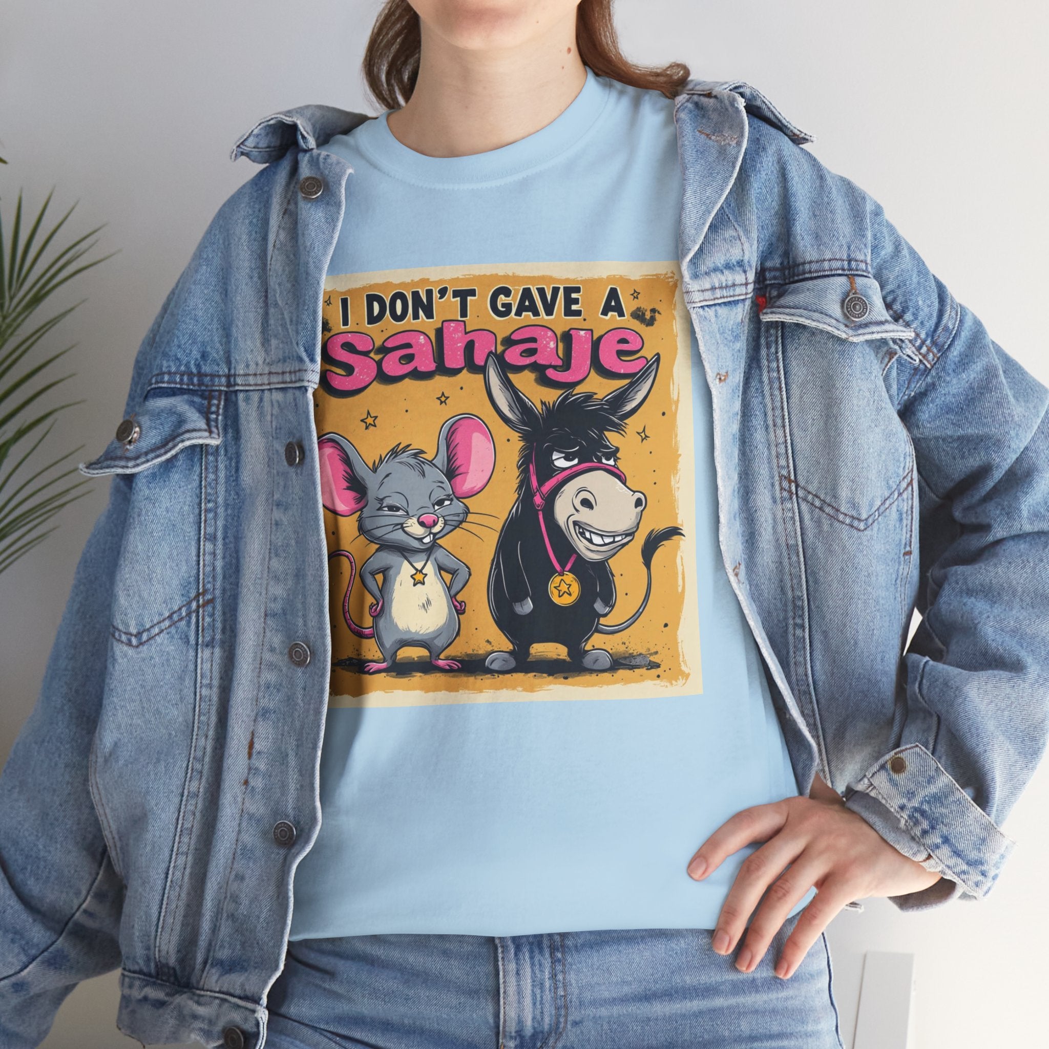 I Don't Give A Snair! Tee — Funny Mouse & Cat Graphic T-Shirt