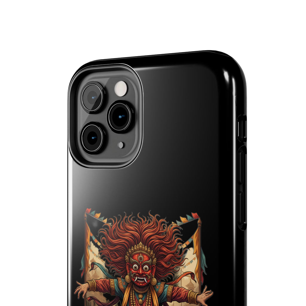 Tibetan Demon Dance Tough Phone Case — Bold Mythic Protective Cover