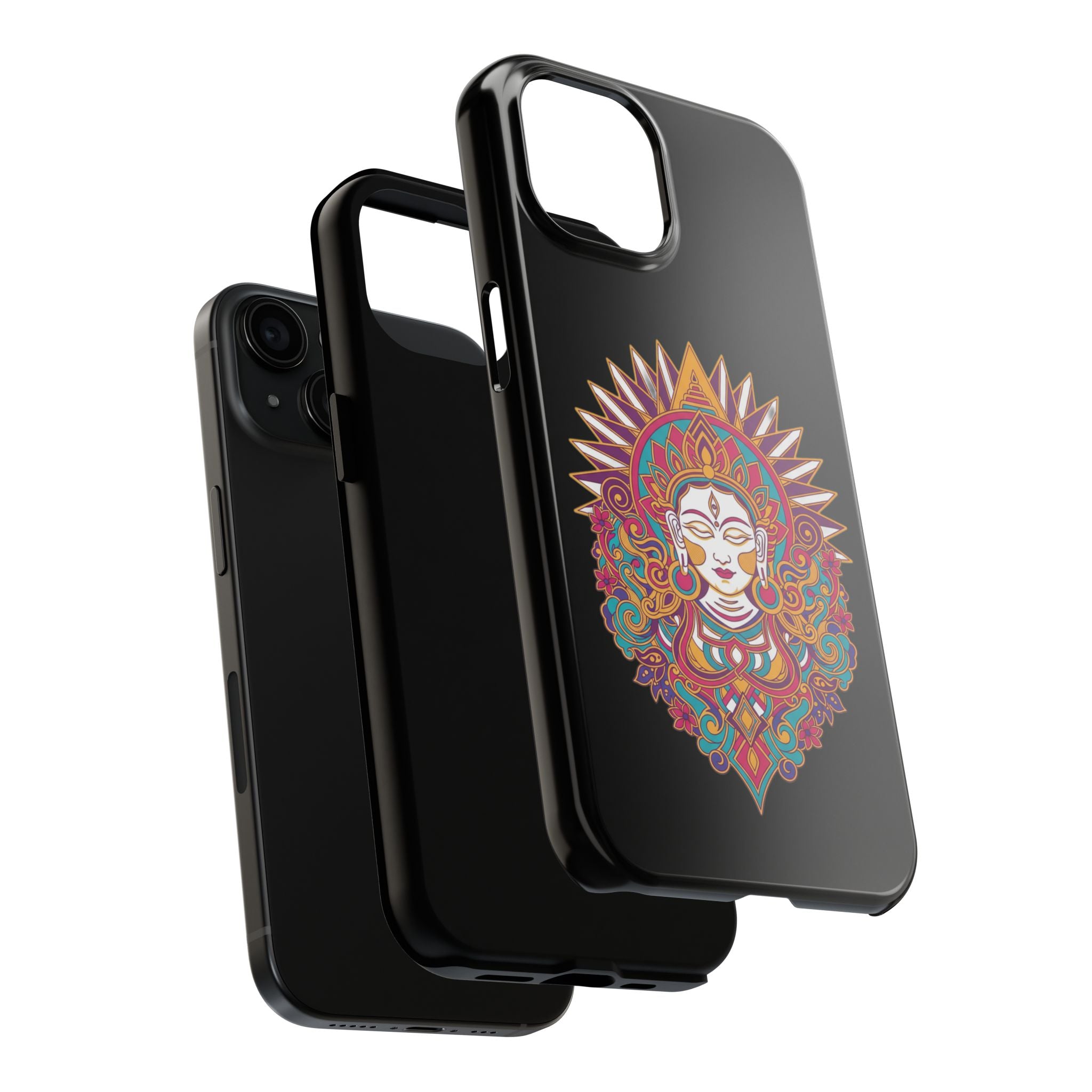 Buddha Mandala Tough Phone Case — Protective Spiritual iPhone Cover