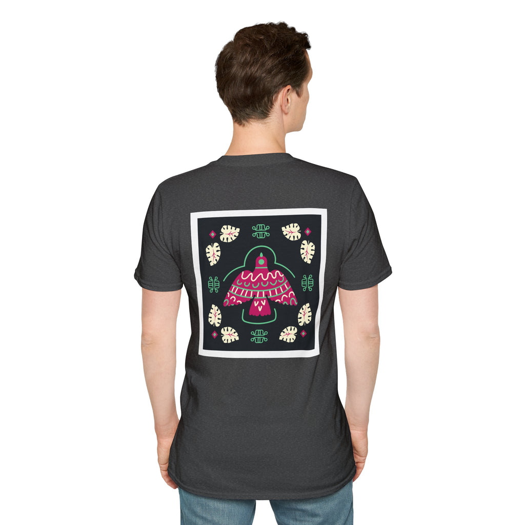Mushroom Garden Graphic T-Shirt — Whimsical Pink Mushroom Design