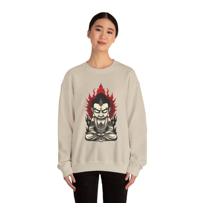 Buddha Flame Crewneck Sweatshirt