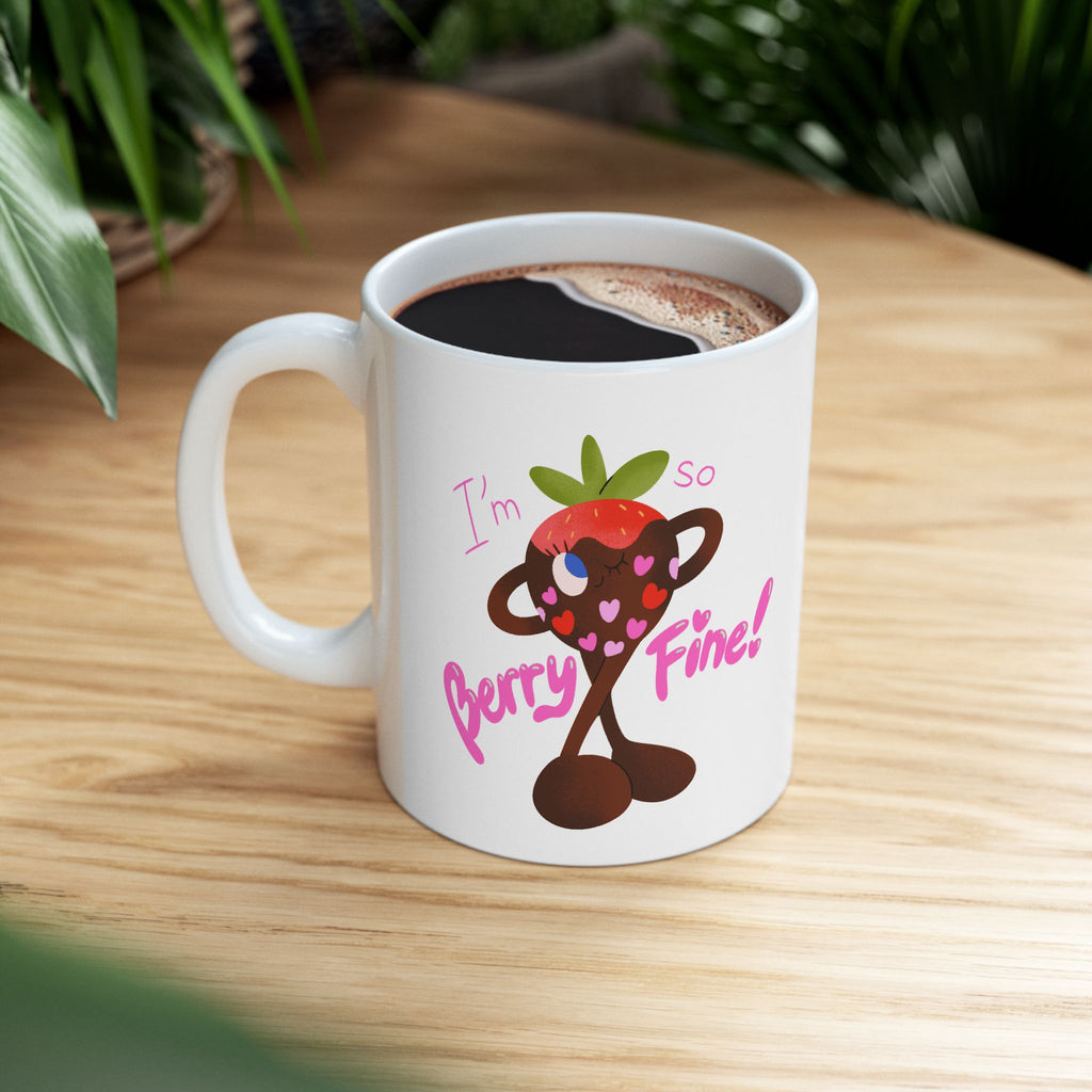 Cute Coffee Mug - So Fine! Perfect Gift for Friends, Home Office, Birthday, Cute Animal Lover, Fun Decor