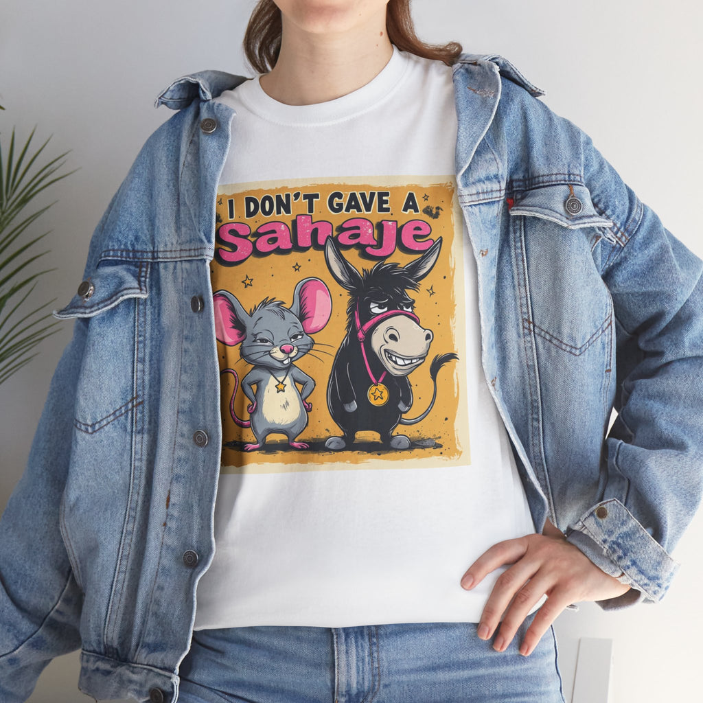 I Don't Give A Snair! Tee — Funny Mouse & Cat Graphic T-Shirt