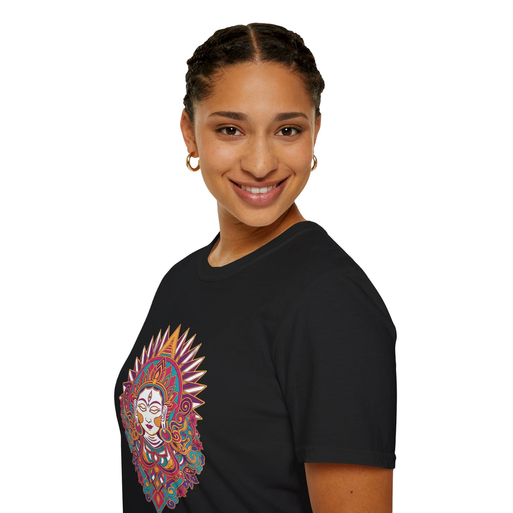 Mystic Goddess Mandala T-Shirt — Colorful Boho Spiritual Tee