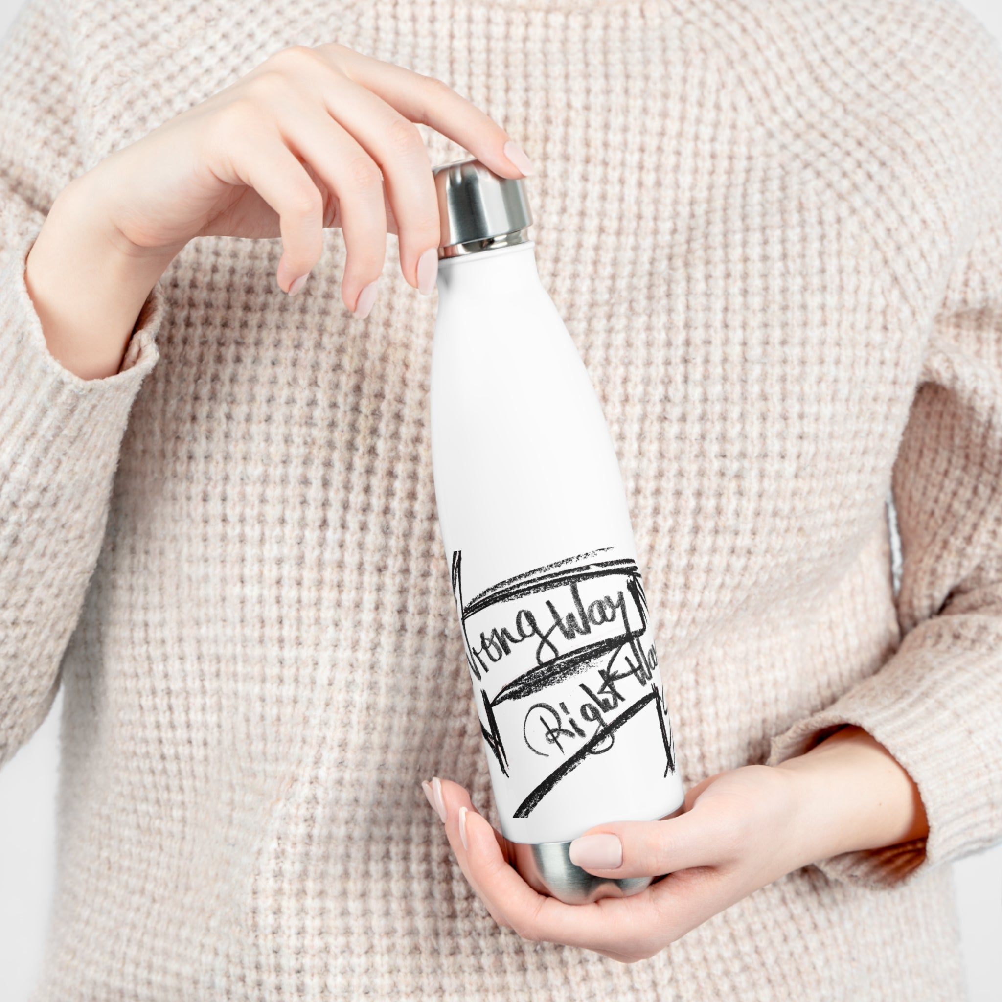 Inspirational 20oz Insulated Bottle - Perfect for Outdoor Adventures, Fitness, Eco-Friendly Gifts, Travel, Motivational Quotes