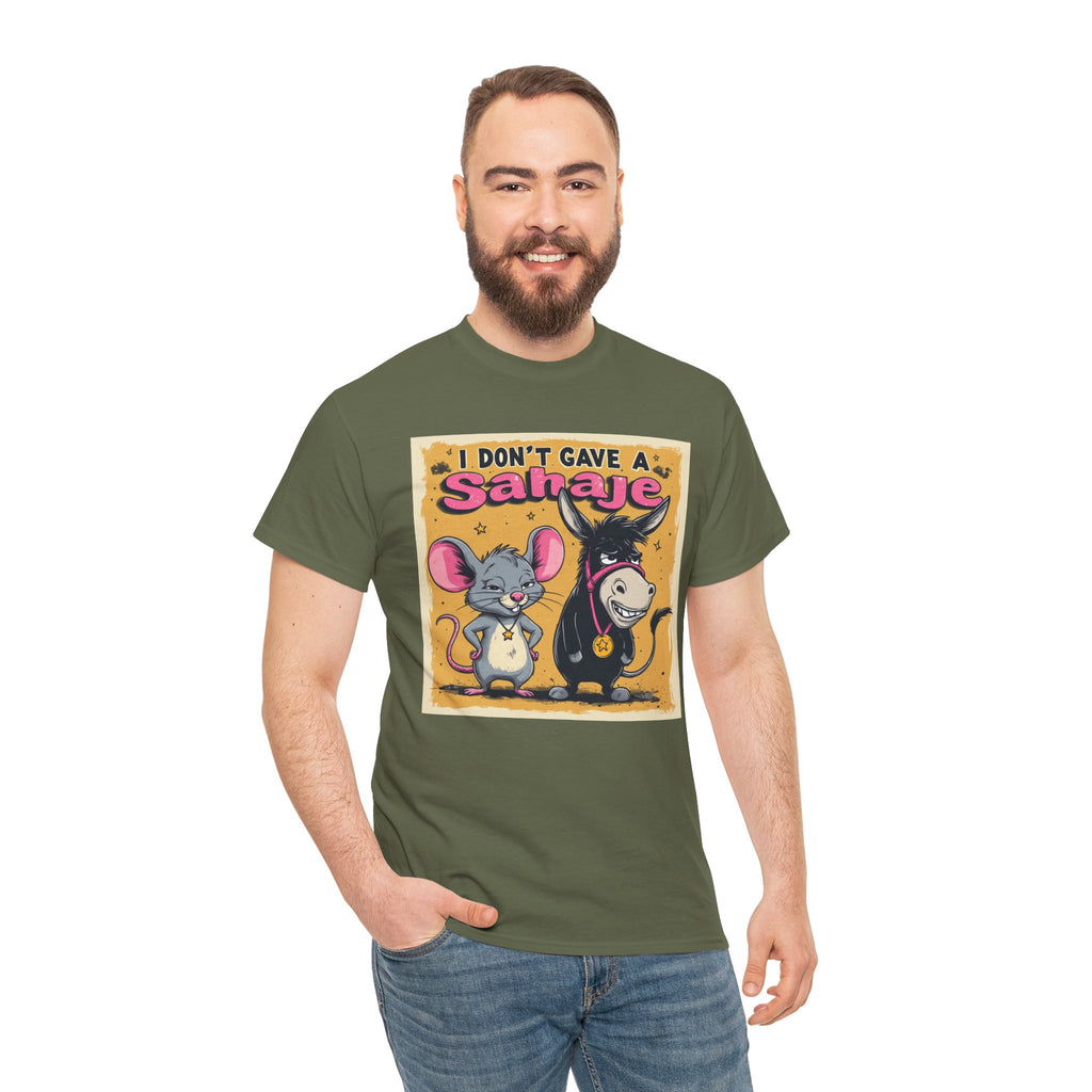 I Don't Give A Snair! Tee — Funny Mouse & Cat Graphic T-Shirt