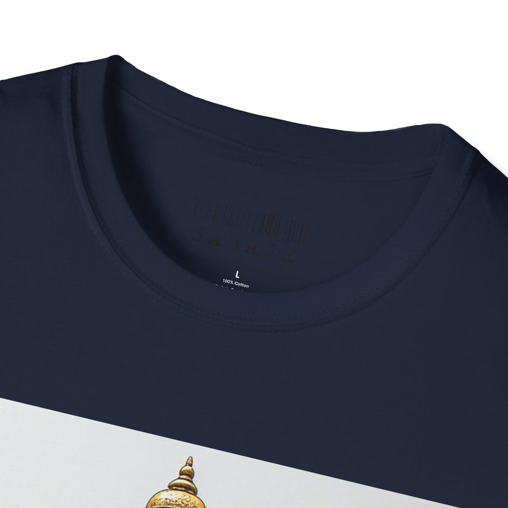 Nepal Temple Graphic T-Shirt — Boudhanath Stupa Prayer Flags Travel Tee
