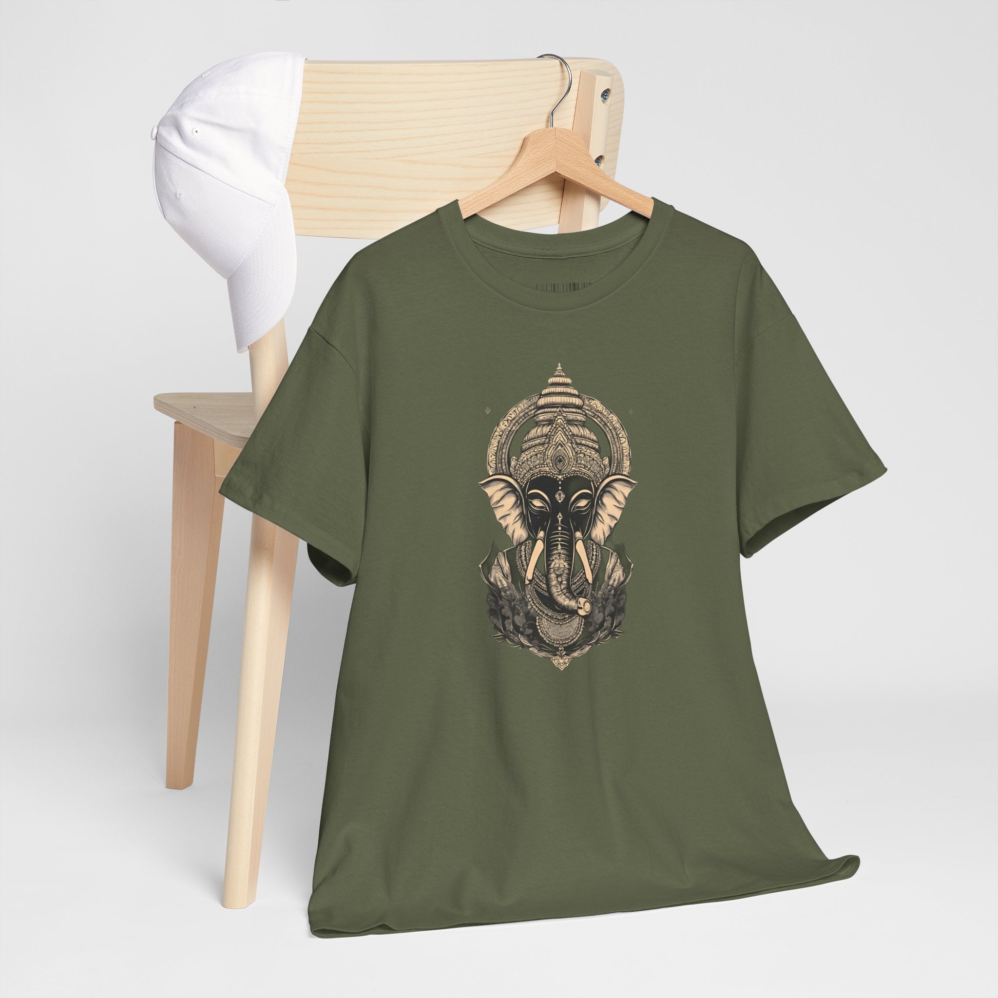 Elephant Mandala T‑Shirt — Spiritual Ganesha-Inspired Graphic Tee