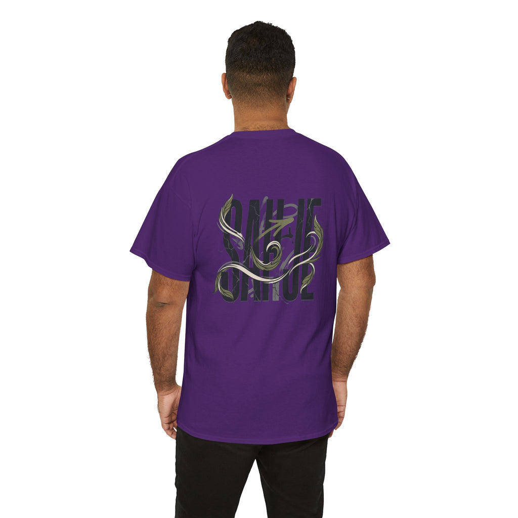 Graphic Tee — 'Savage' Typography with Snake Accent