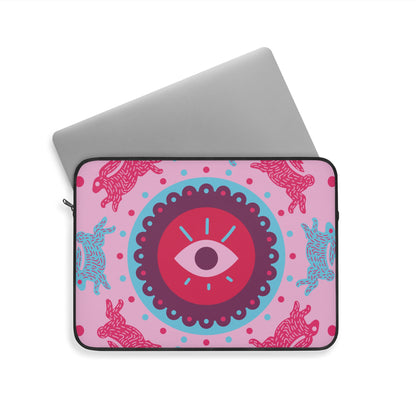 Bohemian Laptop Sleeve with Eye and Rabbit Design, Colorful Tech Accessory, Stylish Gift for Students, Vibrant Workstation Decor, [...]