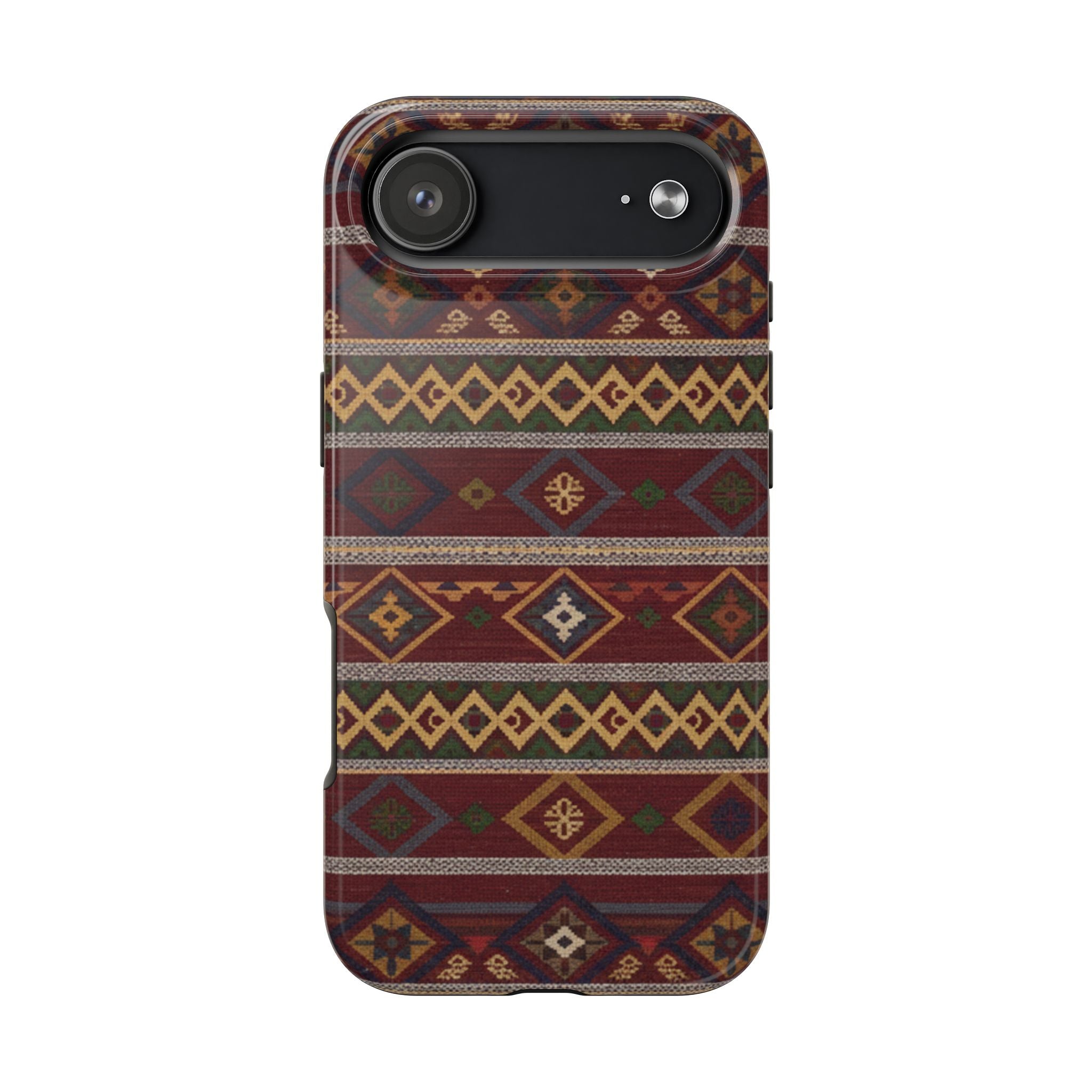 Aztec Pattern Tough Phone Case — Rustic Tribal Protective Cover