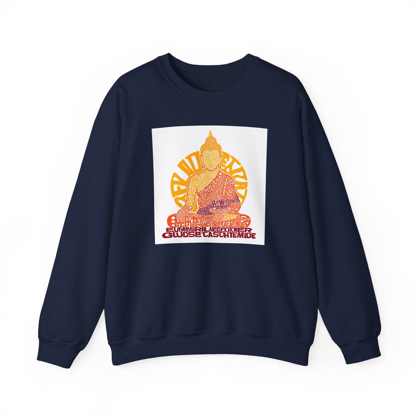 Buddha Graphic Sweatshirt — "Choose Compassion" Meditation Crewneck