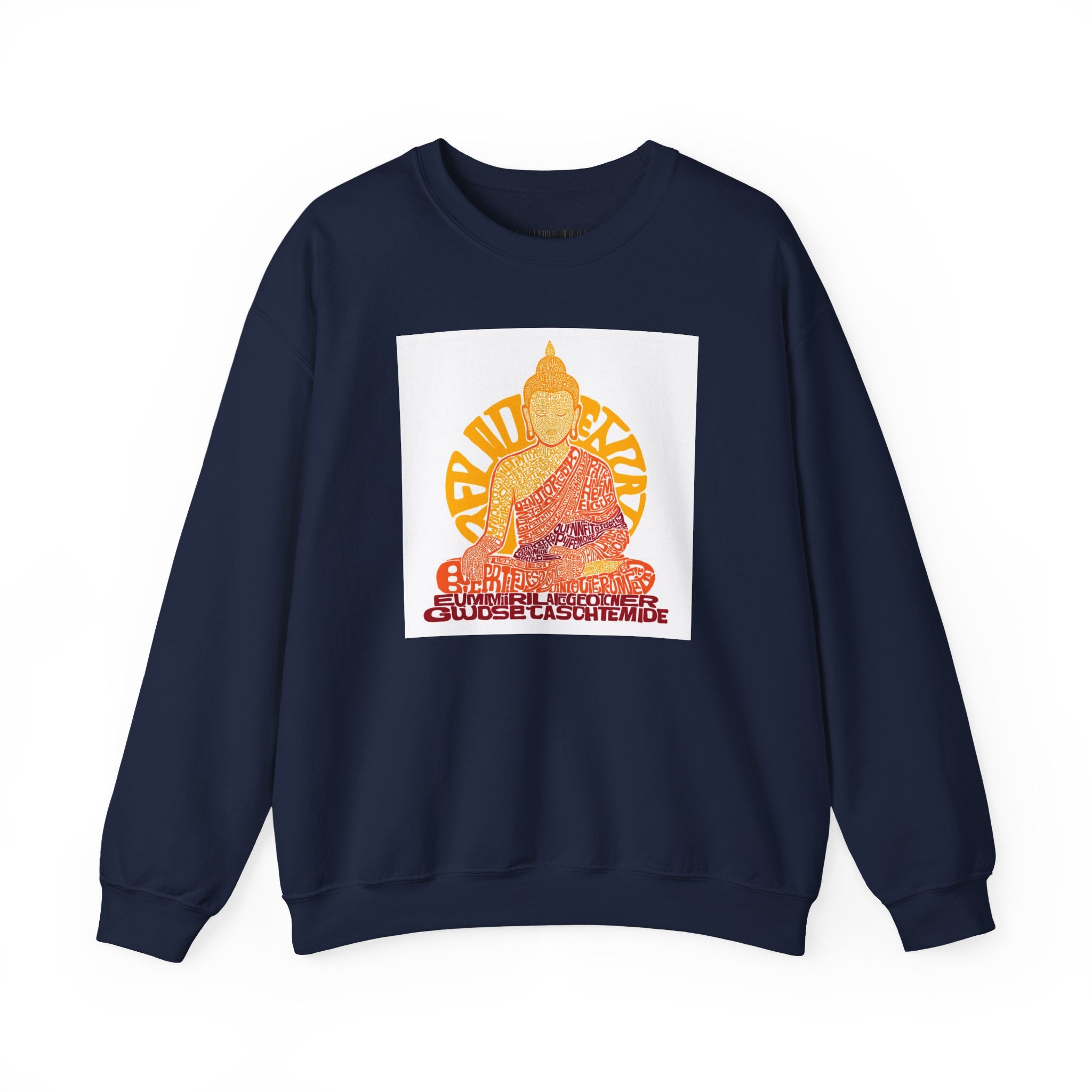 Buddha Graphic Sweatshirt — "Choose Compassion" Meditation Crewneck