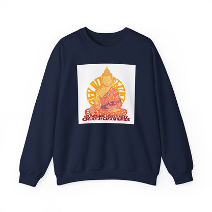 Buddha Graphic Sweatshirt — "Choose Compassion" Meditation Crewneck