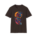 Butterfly Silhouette T-Shirt — Colorful Psychedelic Profile Tee