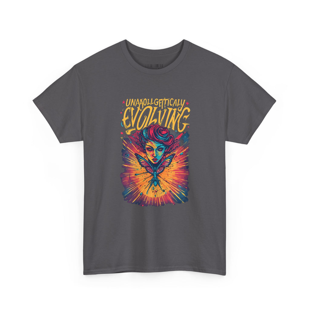 Evolving Alien Graphic Tee — "Unnaturally Evolving" Sci‑Fi Art T-Shirt