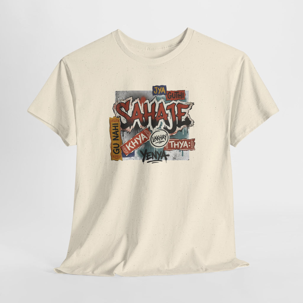 Shahje Graffiti Logo Tee - Urban Retro Streetwear T-Shirt