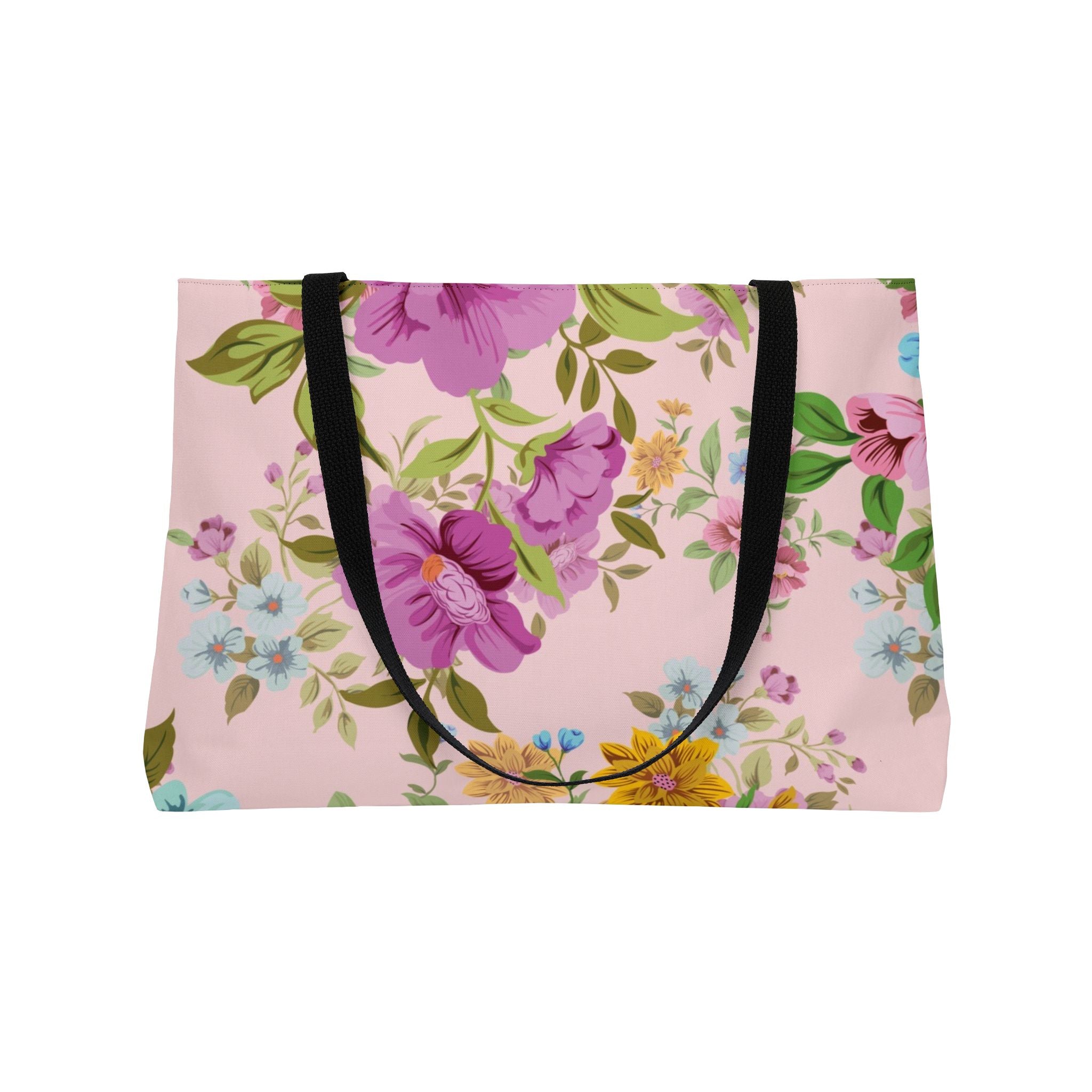 Floral Weekender Tote Bag | Stylish Travel Bag, Beach Bag, Gym Bag, Overnight Bag, Gift for Her
