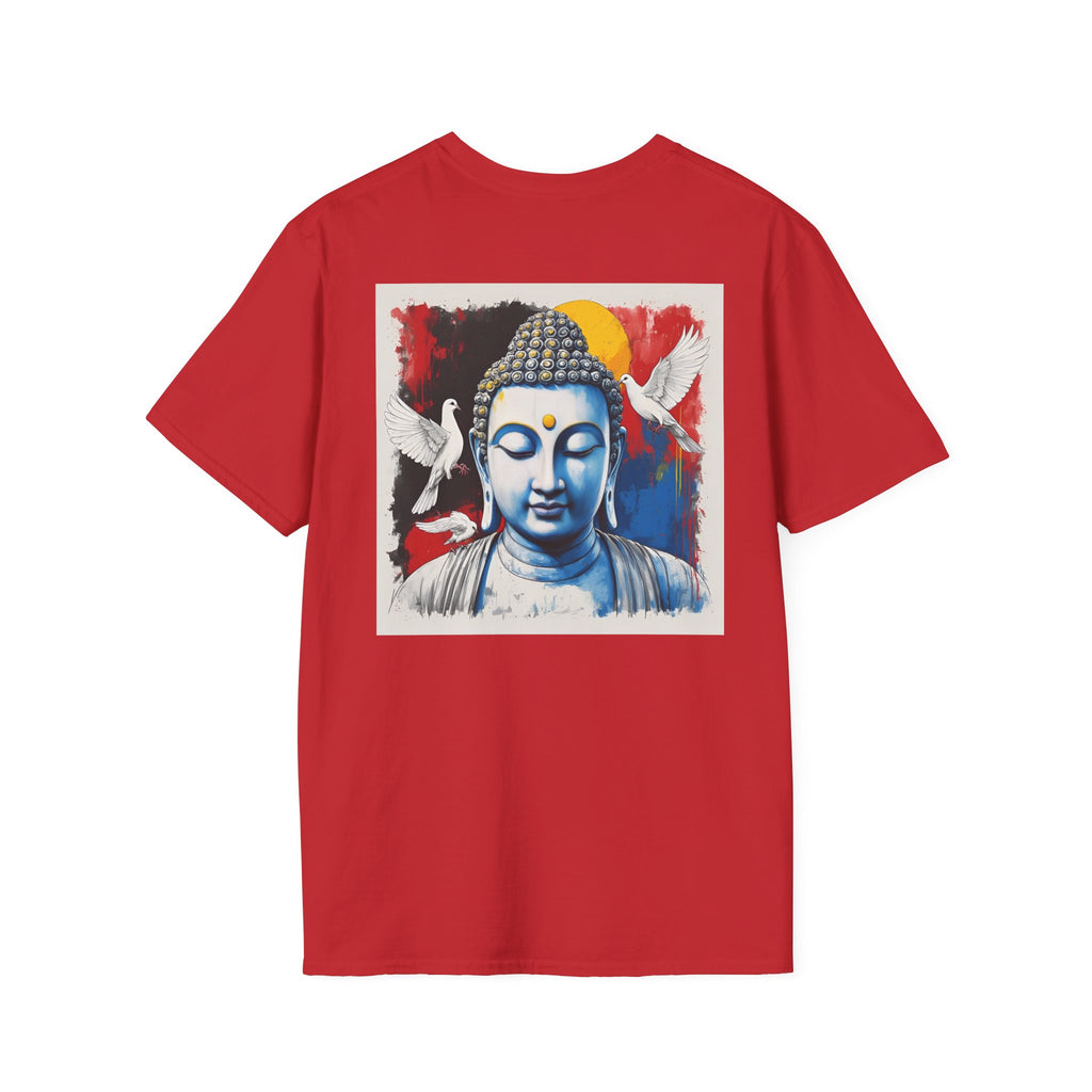 Buddha & Doves Graphic T-Shirt — Peaceful Zen Meditation Tee