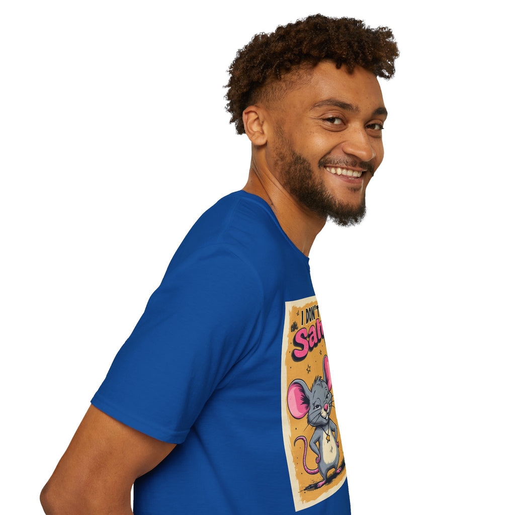 Don’t Give a Satrage T-Shirt — Funny Mouse & Donkey Cartoon Tee