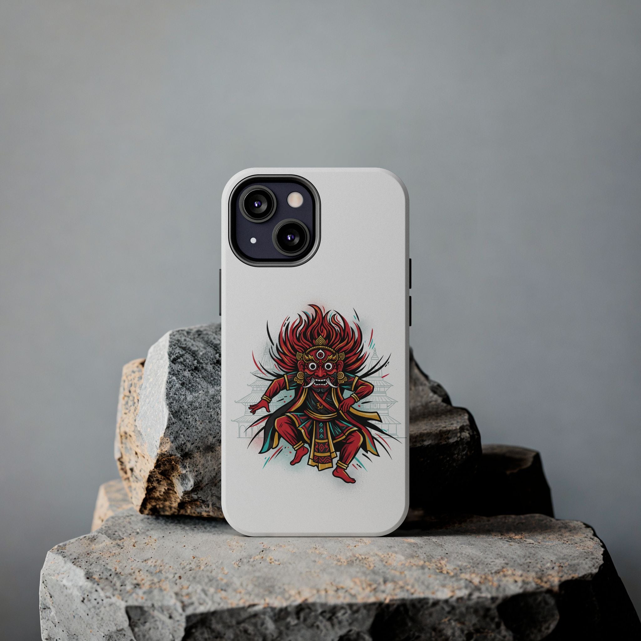 Bhairava Tough Phone Case — Bold Hindu Deity Protective Cover
