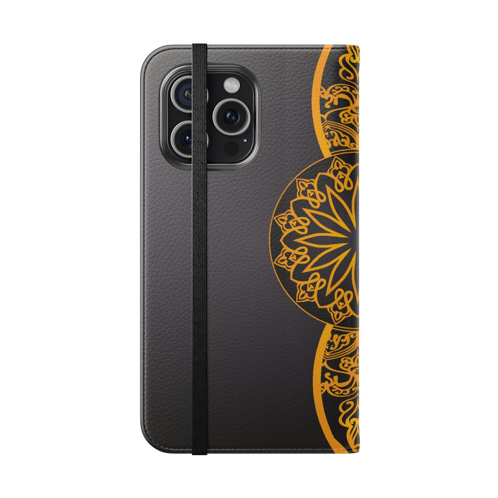 Elegant Mandala Flip Cases for Phones, Stylish Phone Wallet, Personalized Smartphone Cover, Perfect Gift for Occasions