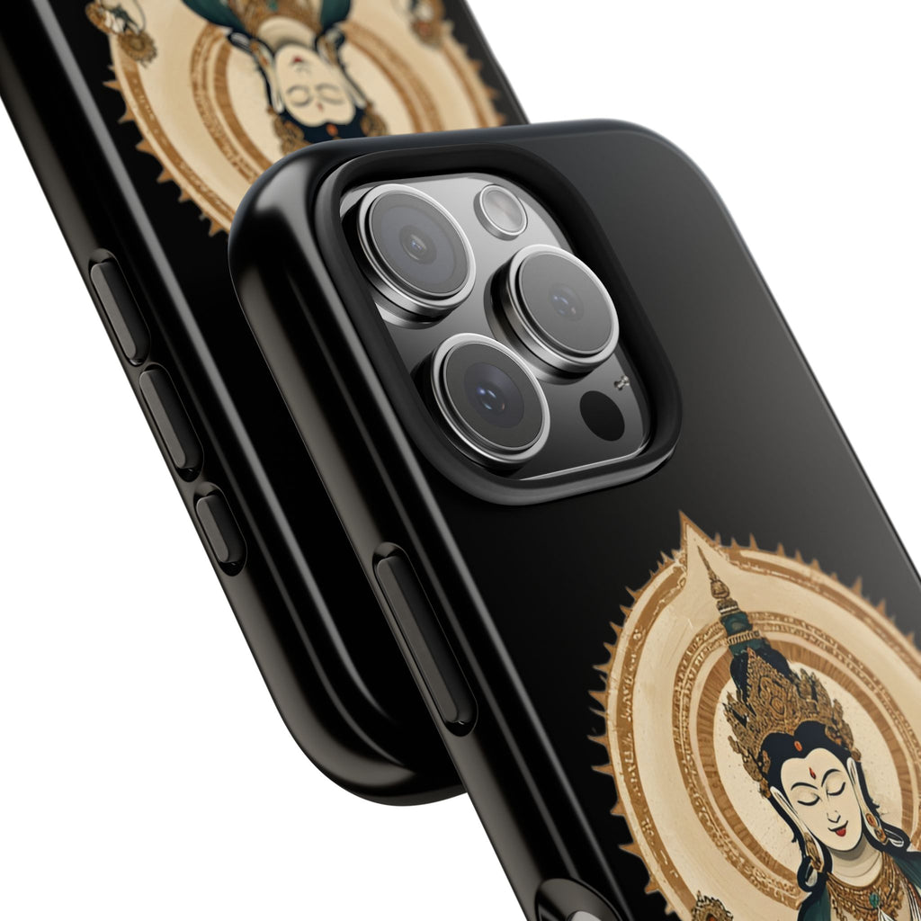 Bodhisattva Lotus Tough Phone Case — Protective Buddhist Meditation Phone Cover