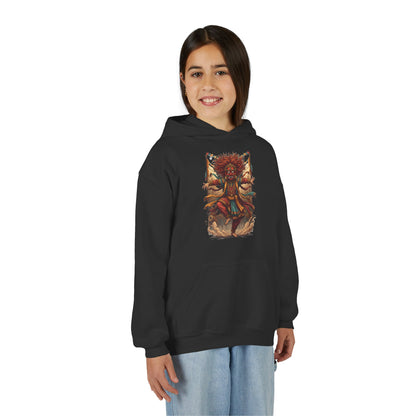Youth Hoodie — Tribal Sun Dancer Graphic Kids Sweatshirt