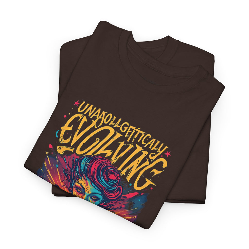 Evolving Alien Graphic Tee — "Unnaturally Evolving" Sci‑Fi Art T-Shirt