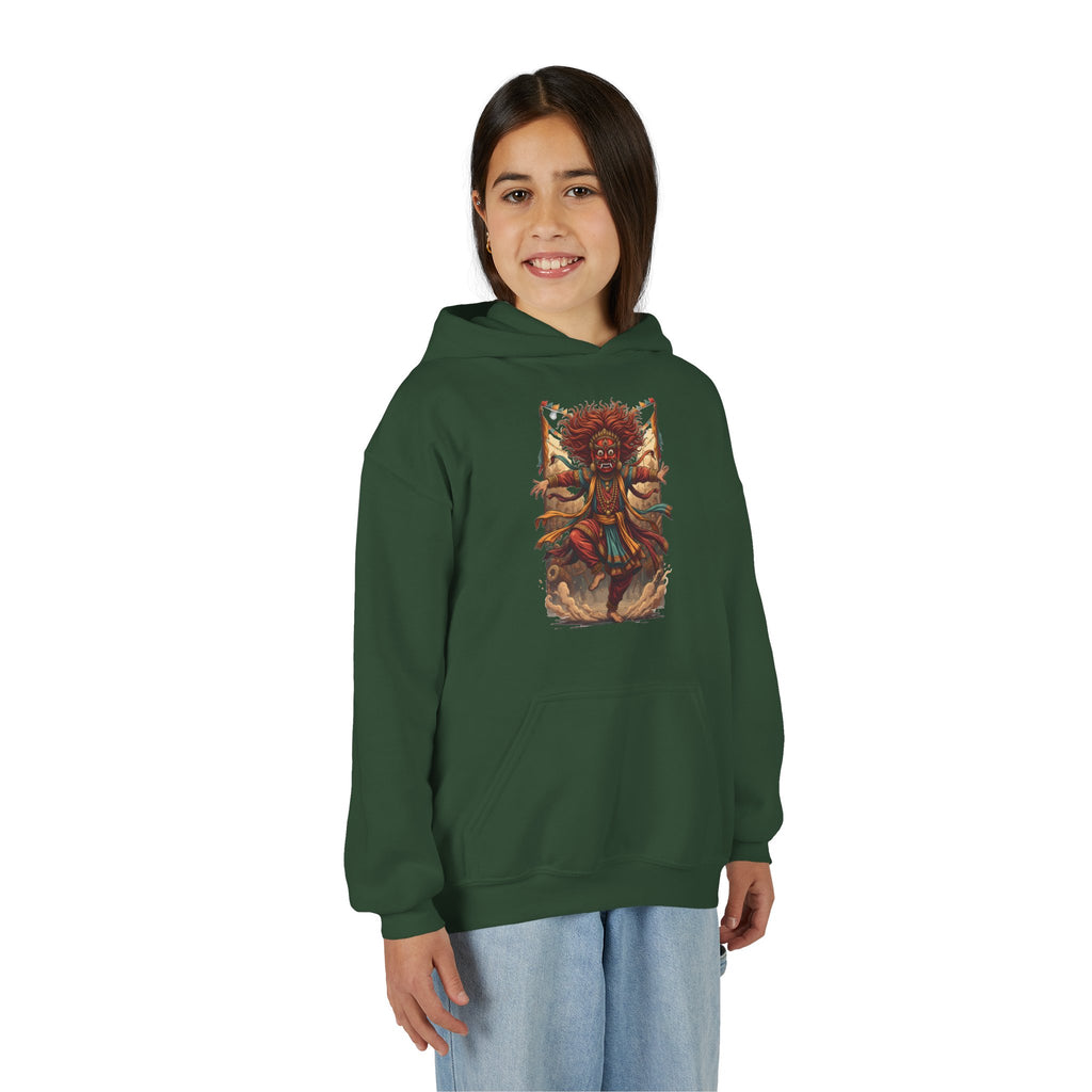 Youth Hoodie — Tribal Sun Dancer Graphic Kids Sweatshirt
