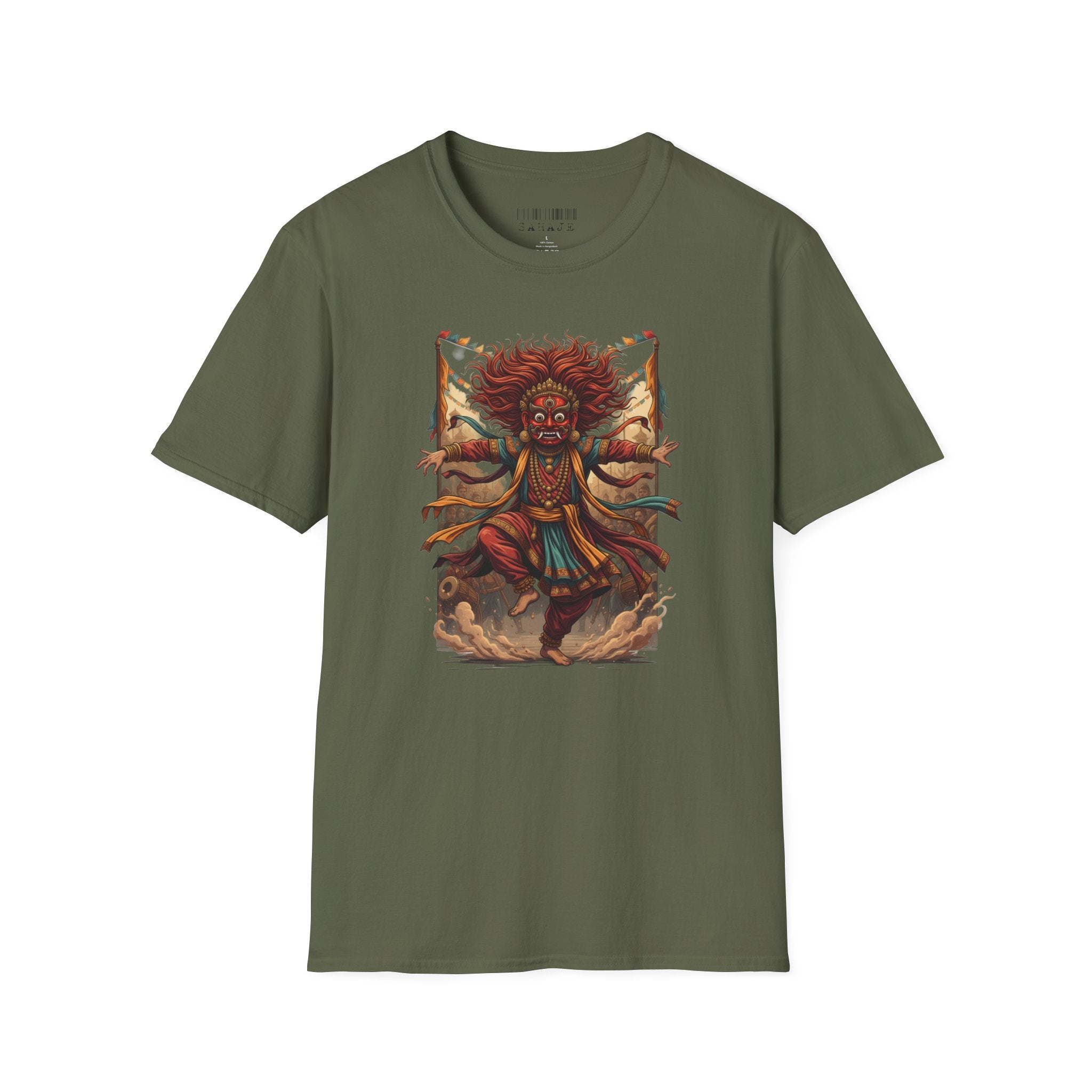 Native Warrior Spirit T‑Shirt — Tribal Dance Illustration
