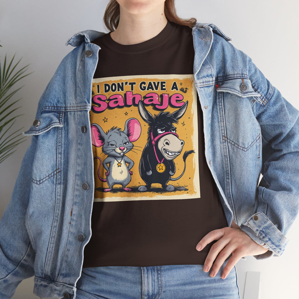 I Don't Give A Snair! Tee — Funny Mouse & Cat Graphic T-Shirt