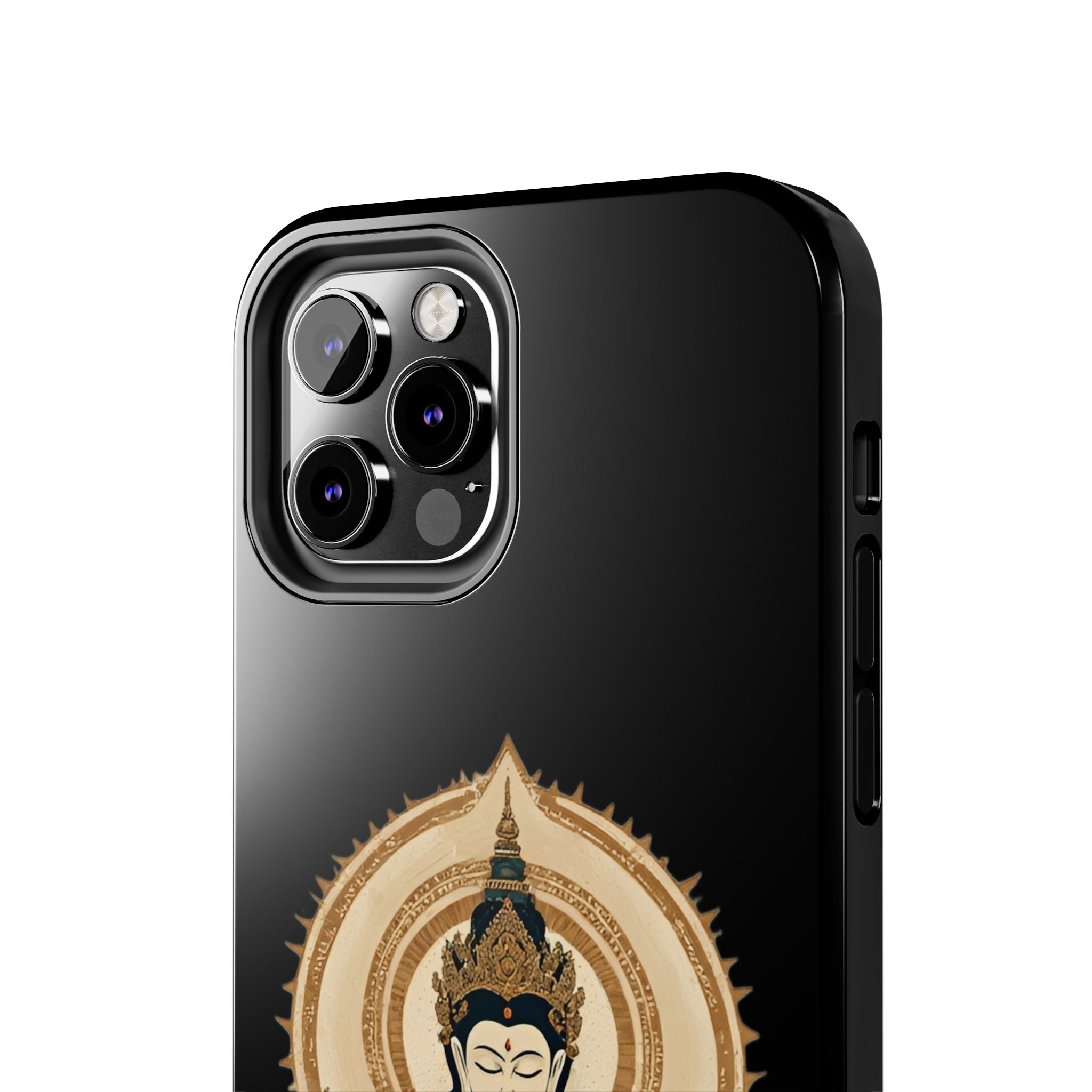 Bodhisattva Lotus Tough Phone Case — Protective Buddhist Meditation Phone Cover