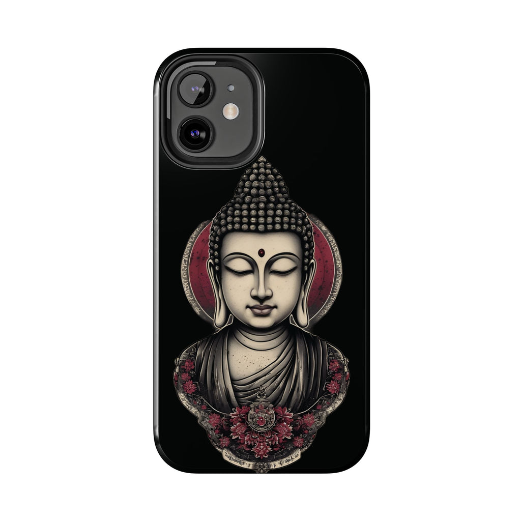 Buddha Floral Tough Phone Case — Protective Spiritual Phone Cover