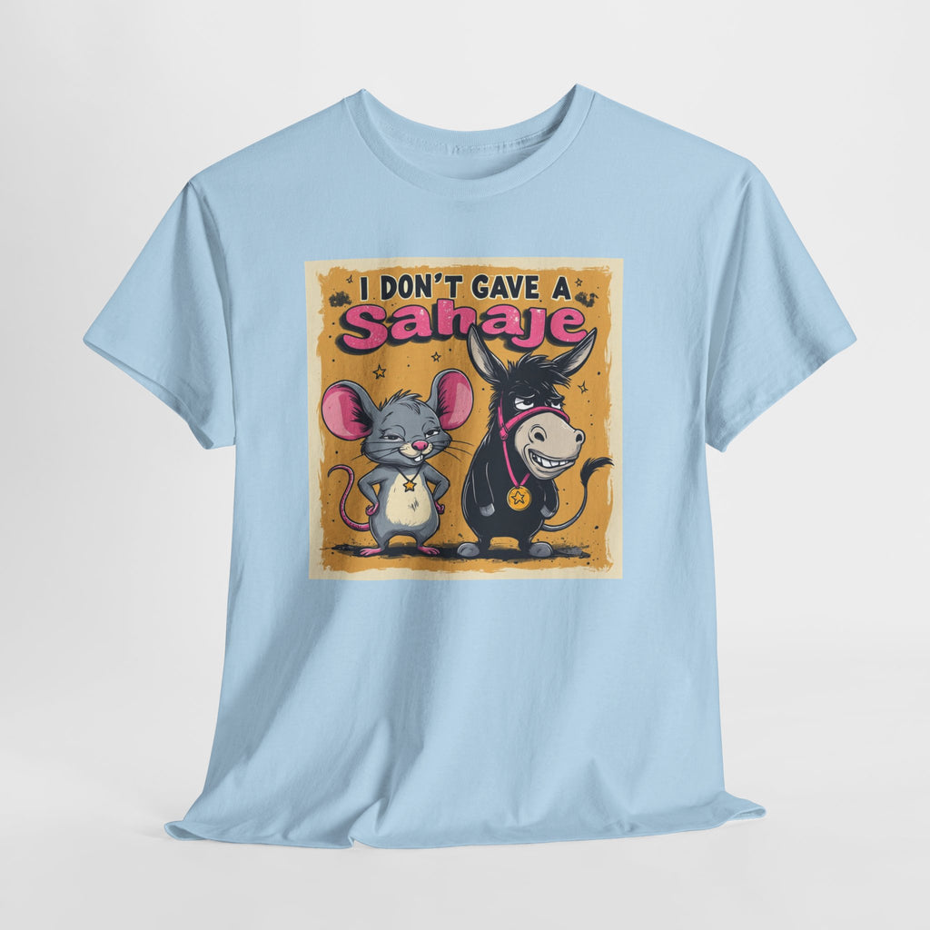 I Don't Give A Snair! Tee — Funny Mouse & Cat Graphic T-Shirt