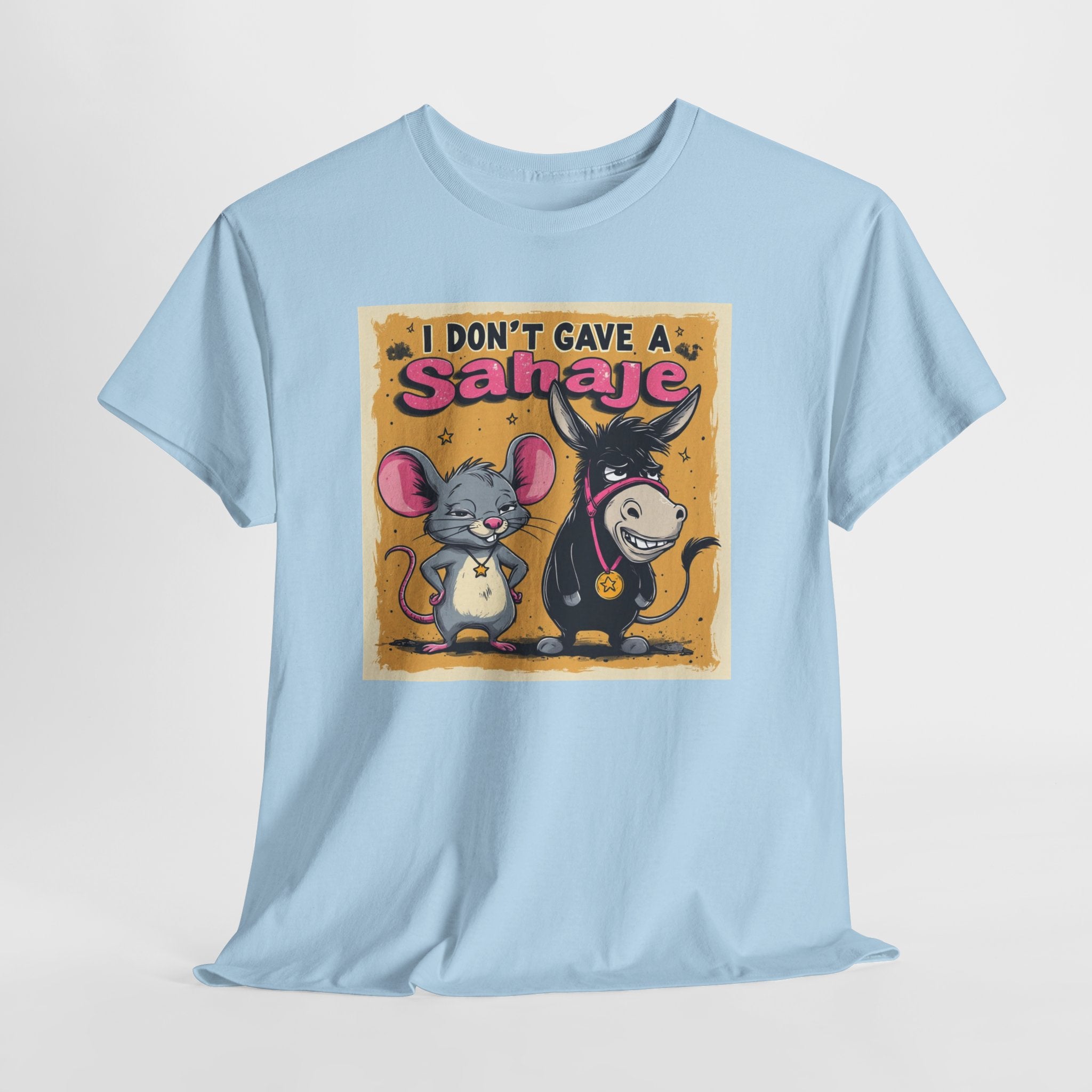 I Don't Give A Snair! Tee — Funny Mouse & Cat Graphic T-Shirt